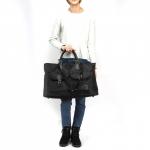 Саквояж Картекс-0017 vip (отделка иск/кожа),  жесткое дно,  1отд,  2внеш карм,  плечевой ремень,  черный  (рисунок)  225582