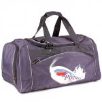 Сумка дорожная Арлион-424,  б/подклада,  жесткое дно,  ножки,  3внеш карм,  плечевой ремень,  серый  (Россия)  135512