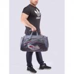 Сумка дорожная Арлион-424,  б/подклада,  жесткое дно,  ножки,  3внеш карм,  плечевой ремень,  серый  (Россия)  135512