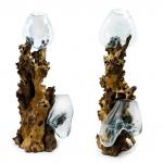 Ваза на корне AQU-D2-80-3 стекло 142см Хрупкое