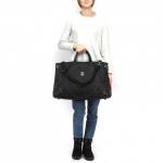 Саквояж Картекс-0432 vip (отделка иск/кожа),  жесткое дно,  1отд,  плечевой ремень,  черный 225501