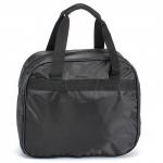 Сумка дорожная Дизайн-Удача,  1отд,  1внутр+ 2внеш карм,  черный/голубой  (надписи)  227191