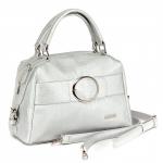 Сумка женская искусственная кожа ADEL-118/2в,  1отд,  плечевой ремень,  серебро  223936