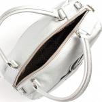 Сумка женская искусственная кожа ADEL-118/2в,  1отд,  плечевой ремень,  серебро  223936