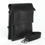 Cумка муж искусственная кожа Cantlor-F 17-2,  2отд,  3внеш+2внут/карм,  плечевой ремень,  черный 225196