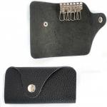 Футляр для ключей Premier-LK-122 (на 6 ключей)  натуральная кожа черный феникс (2)  226688