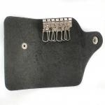 Футляр для ключей Premier-LK-122 (на 6 ключей)  натуральная кожа черный феникс (2)  226688