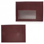 Визитница-кардхолдер Croco-В-207 н/к,  1отд, 9карм,  бордо орфей (253)  227156