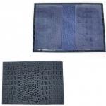 Обложка для паспорта Croco-П-400 натуральная кожа синий КЛ (98)  226685