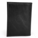 Обложка для авто+паспорт Premier-О-78 натуральная кожа черный пулл-ап (30)  227488