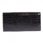 Кошелек женский натуральная кожа A-72037-7N-black,  молния внутри,  9отд+12карм,  черный SALE 181723