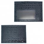 Визитница-кардхолдер Croco-В-207 н/к,  1отд, 9карм,  синий КЛ (98)  226681