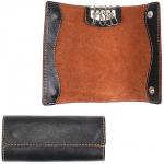 Ключница натуральная кожа «Kansas»-KL.5.TXF.,  4 карабина,  черный 177478