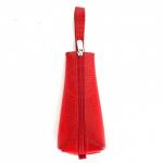 Футляр для ключей Croco-кл-505 (на молнии)  натуральная кожа алый игуана (64)  226647