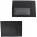 Визитница-кардхолдер Croco-В-207 н/к,  1отд, 9карм,  черный матовый (3)  226011