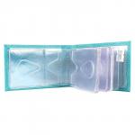 Кредитница Premier-V-119 (18 листов)  натуральная кожа бирюза флотер (325)  193705