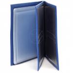 Обложка для авто+паспорт Croco-ВП-103 натуральная кожа васильковый флотер (105)  226025