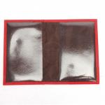 Обложка для паспорта Croco-П-406 натуральная кожа алый флотер (128)  226028