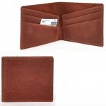 Портмоне мужское Croco-ПР-1058 натуральная кожа 1 отд,  4 карм,  коричневый крэйзи хорс (229)  227416