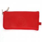 Футляр для ключей Croco-кл-501 (на молнии)  натуральная кожа алый флотер (128)  227424