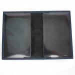 Обложка для паспорта Croco-П-406 натуральная кожа синий орфей (151)  226684