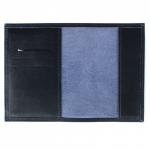 Обложка для паспорта Croco-П-404 (5 кред карт)  натуральная кожа синий орфей (151)  213719