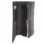 Кошелек женский натуральная кожа Cossni-505912-1,  защелка внутри,  7отд,  10карм,  черный 221567