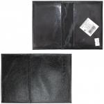 Обложка для паспорта Croco-П-406 натуральная кожа черный матовый (3)  206904