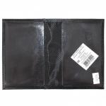 Обложка для паспорта Croco-П-406 натуральная кожа черный матовый (3)  206904