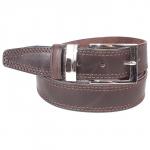 Ремень 35 мм BLACK TORTOISE взрослый 2140040202,  гладкий,  мет шлевка,  2стр,  коричневый 194838