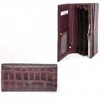 Кошелек женский натуральная кожа Cossni-505906,  защелка внутри,  7отд,  10карм,  фиолетовый 226403