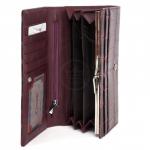 Кошелек женский натуральная кожа Cossni-505906,  защелка внутри,  7отд,  10карм,  фиолетовый 226403