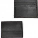 Визитница-кардхолдер Croco-ВК-214 н/к,  1отд, 3карм,  коричневый матовый (5)  227157