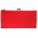 Кошелек женский натуральная кожа Cossni-51337,  защелка снаружи,  5отд,  12карм,  красный 226397