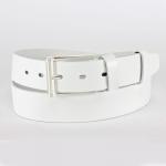 Ремень 35 мм BLACK TORTOISE взрослый 0701230000 глад,  белый 174669