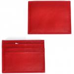 Визитница-кардхолдер Croco-ВК-214 н/к,  1отд, 3карм,  красный матовый (16)  226654