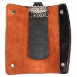 Ключница натуральная кожа «Kansas»-KL.7.TXF.,  6 карабинов,  черный 177480