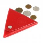 Футляр для монет Premier-F-63 натуральная кожа красный флотер (326)  201592