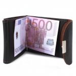 Зажим для купюр Croco-зк-300 (карм на мелочи,  2 кнопки)  натуральная кожа коричневый тем орфей (207)  205848