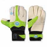 Перчатки вратарские INDIGO, 200002, бело-салатово-черный, 6