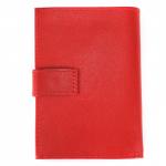 Обложка для авто+паспорт Premier-О-178 (5 внут карм,  двойная стенка)  натуральная кожа красный ладья (35)  202061