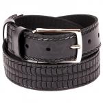 Ремень 30мм L&L-Б 3004 н/к,  тиснение,  черный 166764