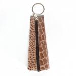 Футляр для ключей Croco-кл-504 (на молнии)  натуральная кожа бежевый крокодил (199)  226376