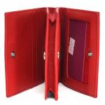 Кошелек женский натуральная кожа Cossni-2053,  1отд,  14карм,  красный 226402