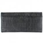 Кошелек женский искусственная кожа 943-04,  молния внутри,  3отд,  8 карм,  черный  (УЦЕНКА )  SALE 192360