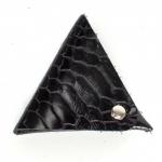 Футляр для монет Croco-Ф-700 натуральная кожа черный кайман лак (4368)  227384