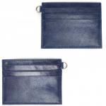 Визитница-кардхолдер Croco-ВК-215 н/к,  1отд, 3карм,  синий крек (217)  227207