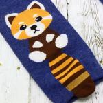 Короткие носки "Котята с хвостом" Синие