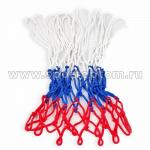 Сетка баскетбольная цветная (пара), бело-сине-красный