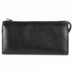 Портмоне мужское Croco-ПР-953 натуральная кожа 3 отд,  10 карм,  рем-петля,  черный матовый (3)  209394